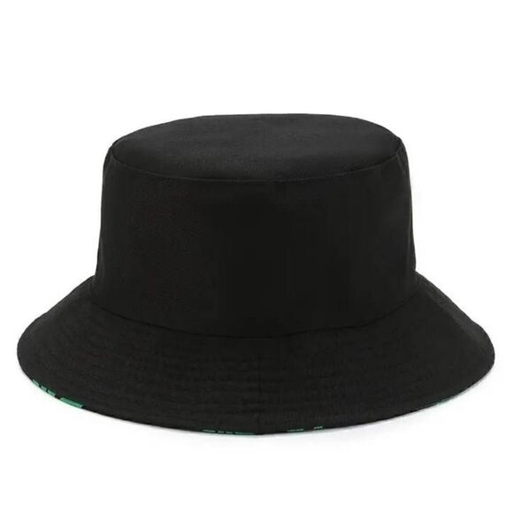 Leaf Print Reversible Bucket Sun Hat Unisex - Picture 2 of 3